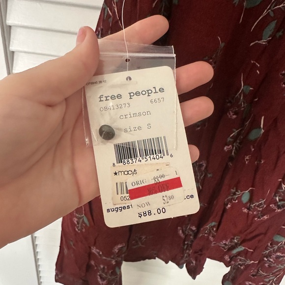 Free People Floral print top small - Picture 7 of 8